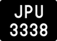 License plate of Malaysia, A(BC) 1(234)