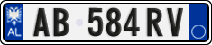 License plate of Albania, Cars (2011)