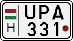 license plates of Hungary, Motorcycles (1990)