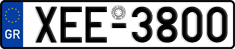 License plate of Greece, Cars