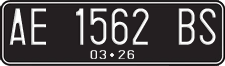 License plate of Indonesia, Regular plates