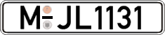 German license plate, Regular plates