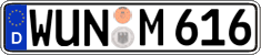 German license plate, Regular plates