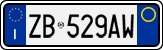 License plate of Italy, Cars (1994 year series)