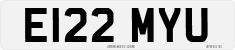 License plate of the United Kingdom, 1983 year system