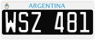 License plate of Argentina, Cars (1995, ABC 123)