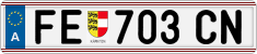 License plate of Austria, Regular plates
