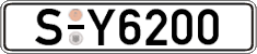 German license plate, Regular plates