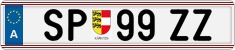 License plate of Austria, Regular plates
