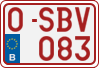 License plate of Belgium, Regular plates (2010)