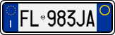 License plate of Italy, Cars (1994 year series)