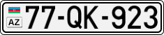 License plate of Azerbaijan, Cars