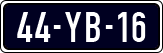 License plate of the Netherlands, Imported oldtimers (cars)