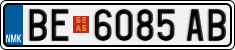 License plate of North Macedonia, Regular plates (2012)