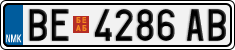 License plate of North Macedonia, Regular plates (2012)