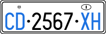 License plate of Italy, Diplomatic
