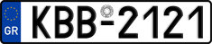 License plate of Greece, Cars