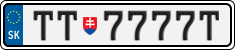 License plate of Slovakia, Vanity Plates