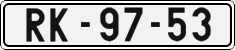 License plate of the Czech Republic, Cars (1960)