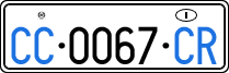 License plate of Italy, Diplomatic