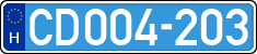 license plates of Hungary, Diplomatic