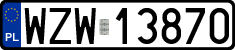 License plates of Poland, Regular car plates
