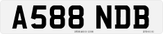 License plate of the United Kingdom, 1983 year system