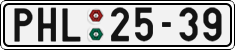 License plate of the Czech Republic, Cars (1960)