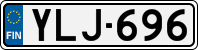 License plate of Finland, Cars