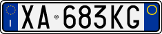 License plate of Italy, Cars (1994 year series)