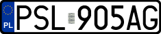 License plates of Poland, Regular car plates