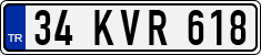 License plate of Turkey, Regular plates