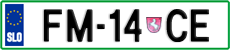License plate of Slovenia, Trailers