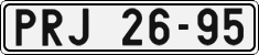 License plate of the Czech Republic, Cars (1960)