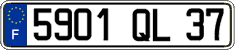 French license plate, FNI
