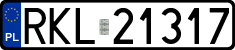 License plates of Poland, Regular car plates