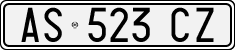 License plate of Italy, Cars (1994 year series)