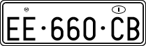 License plate of Italy, Temporary
