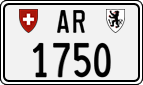 License plate of Switzerland, Cars