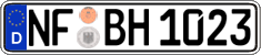 German license plate, Regular plates