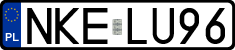 License plates of Poland, Regular car plates