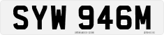 License plate of the United Kingdom, 1963 year system
