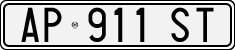 License plate of Italy, Cars (1994 year series)