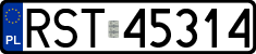 License plates of Poland, Regular car plates