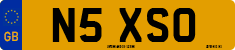 License plate of the United Kingdom, 1983 year system