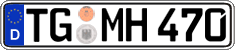German license plate, Regular plates