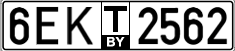 License plate Belarus, Transit plates (2004)