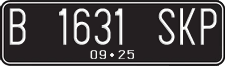 License plate of Indonesia, Regular plates