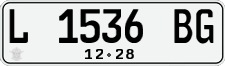 License plate of Indonesia, Regular plates