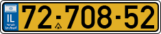 License plate of Israel, Regular plates
